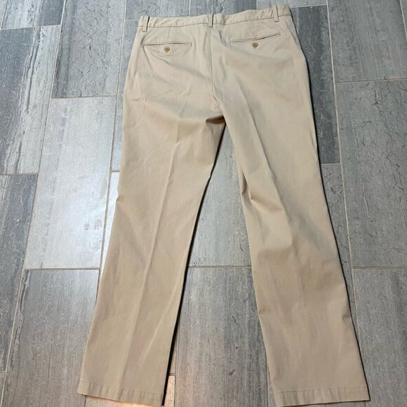 Banana Republic Aiden Pants Chinos Khakis Tan 35X32 - Picture 4 of 6